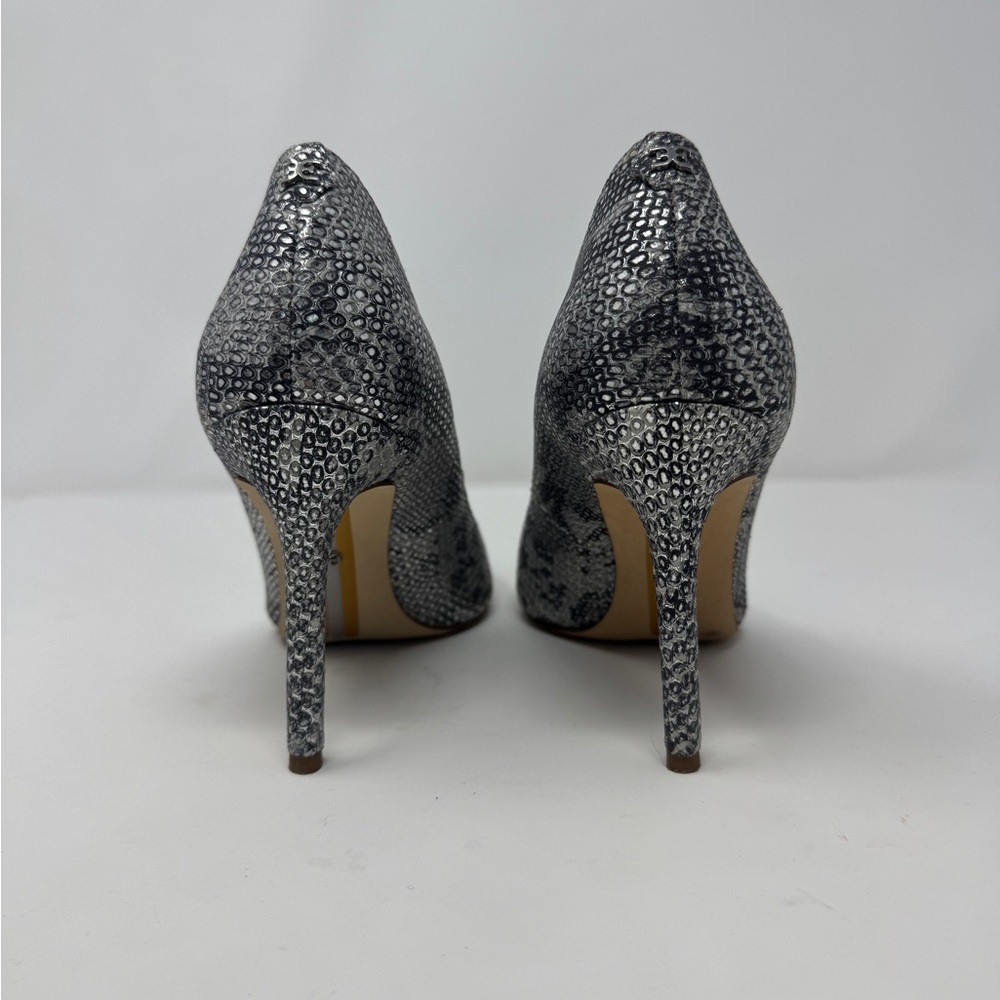 Sam Edelman Silver and Blue Snakeskin Pointed Toe Pumps – Size 7.5 - Picture 4 of 10